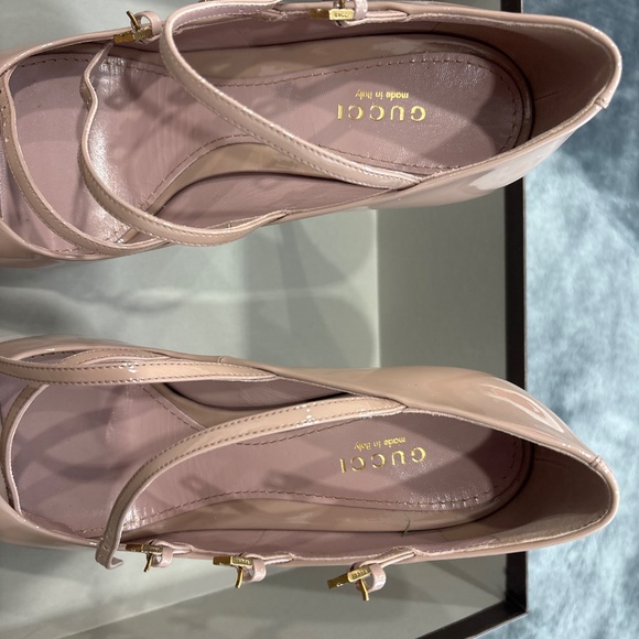 GUCCI Vernice Crystal DK CIPRIA Platform Pumps Size 38 1/2 - Picture 7 of 9